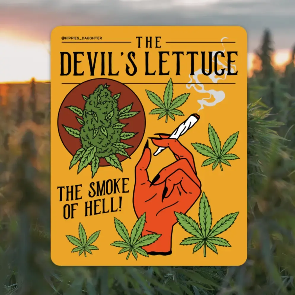 Devil&#39;s Lettuce Sticker