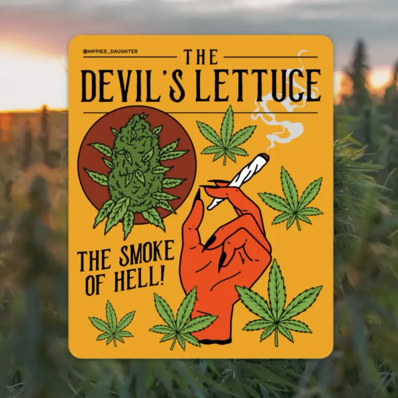 Devil&#39;s Lettuce Sticker