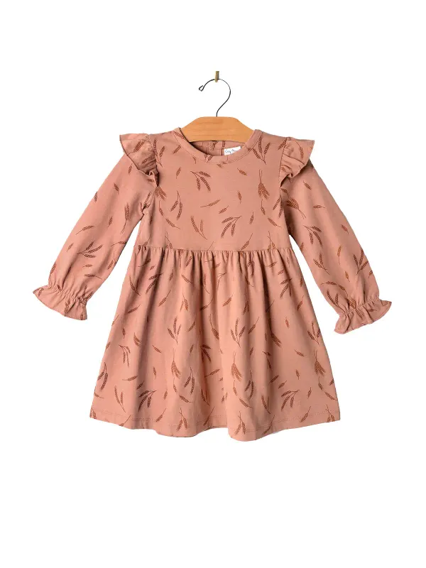 Flutter Sleeve Dress, Harvest Flutter Sleeve Dress, Harvest