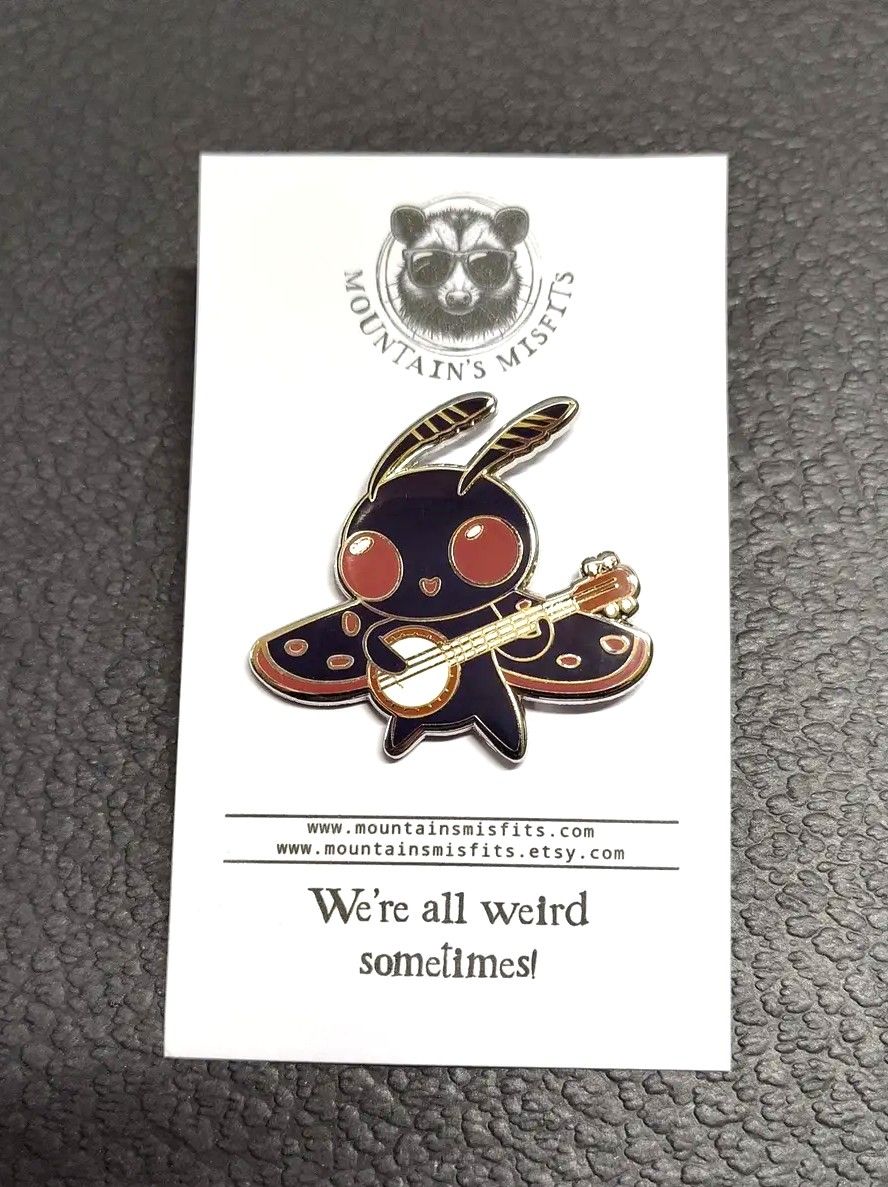 Mothman Banjo Pin Mothman Banjo Pin