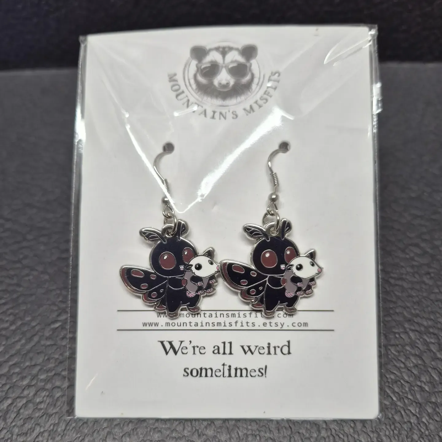 Mothman Possum Earrings Mothman Possum Earrings