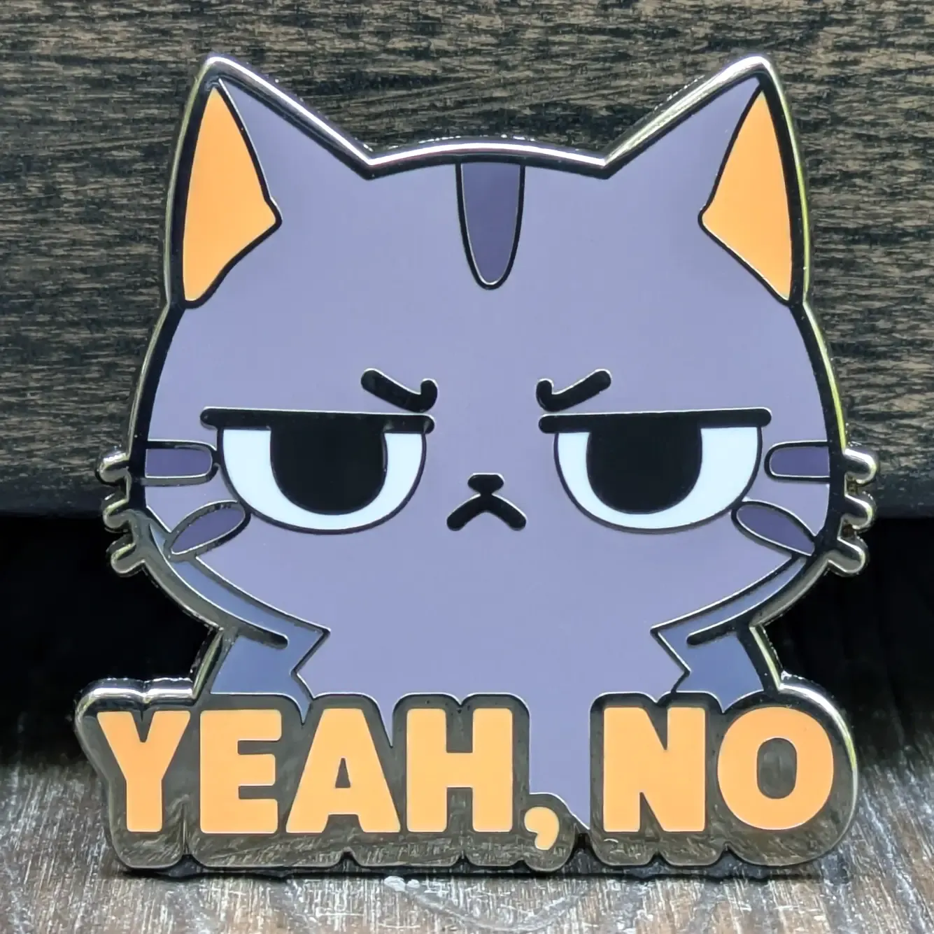 Yeah No Cat Pin Yeah No Cat Pin