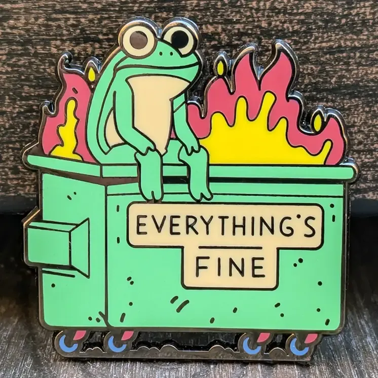 Frog Dumpster Pin Frog Dumpster Pin