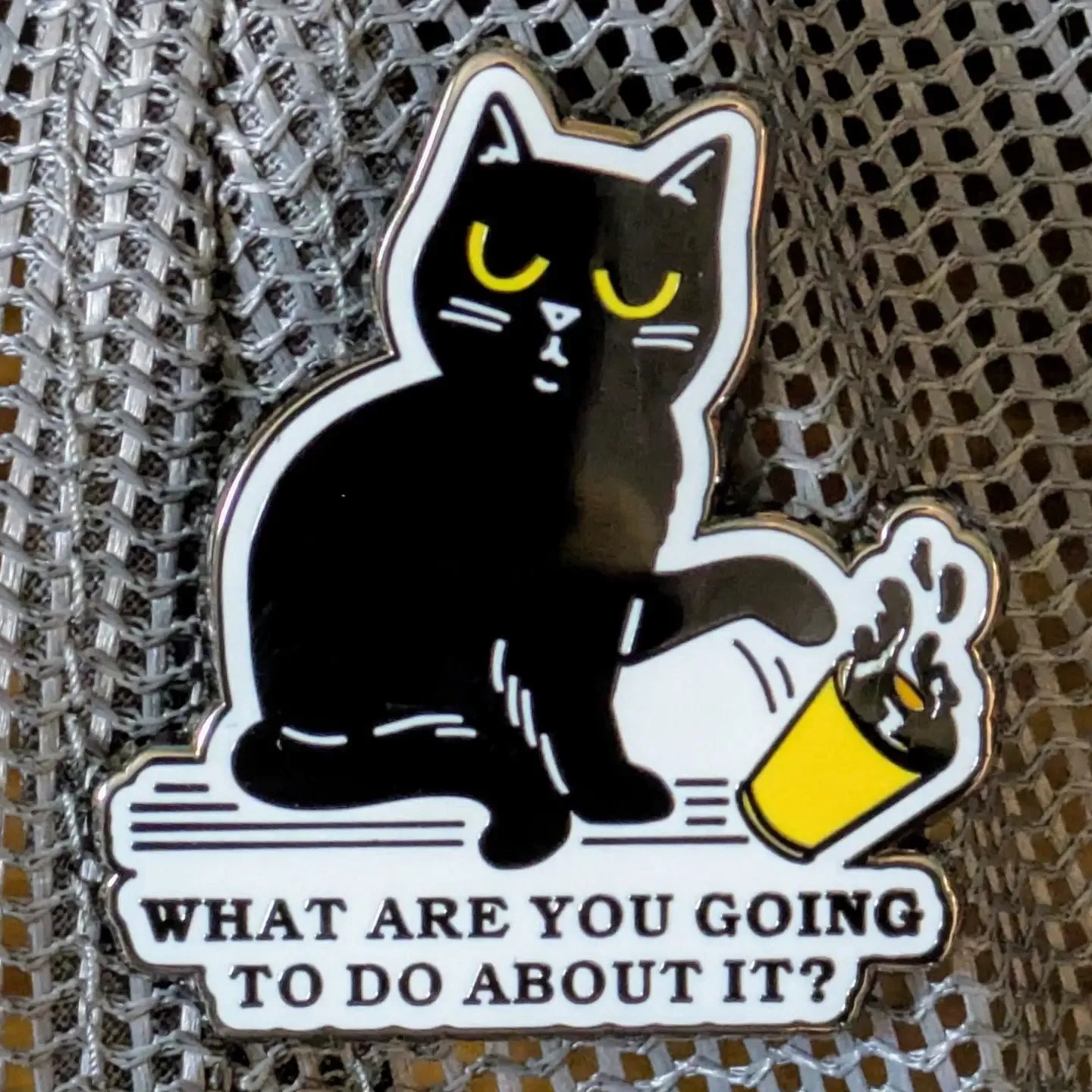 Do About It Cat Pin Do About It Cat Pin