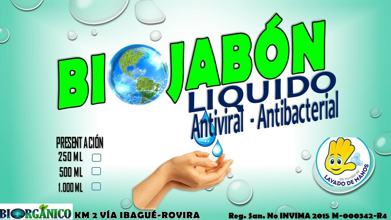 BIO- JABÓN ANTIVIRAL Y ANTIBACTERIAL X 1000ML