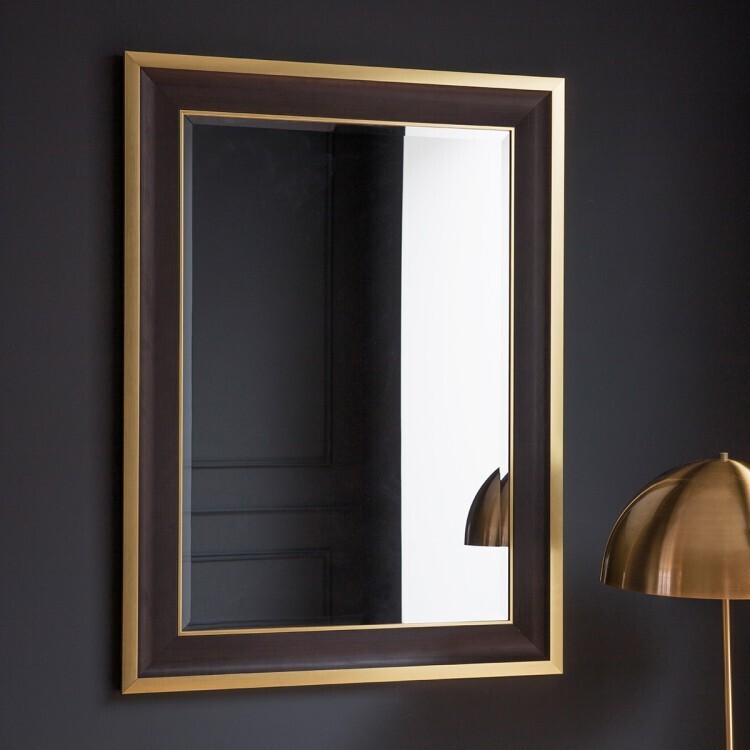 Black and gold mirror