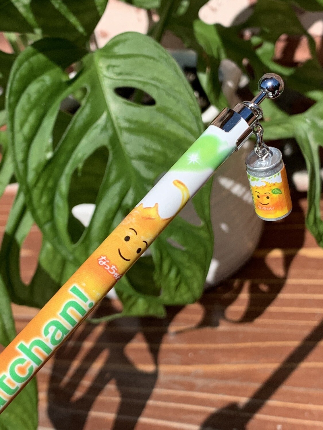 Japan Lotte Sakamoto Natchan Orange Juice Charm Mascot Mechanical Pencil