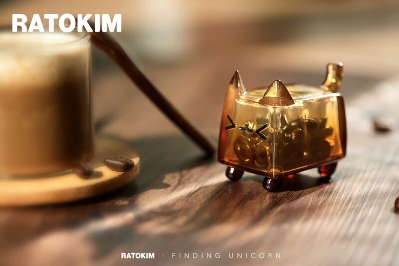 RATOKIM Drinking Box Cat - Coffee 