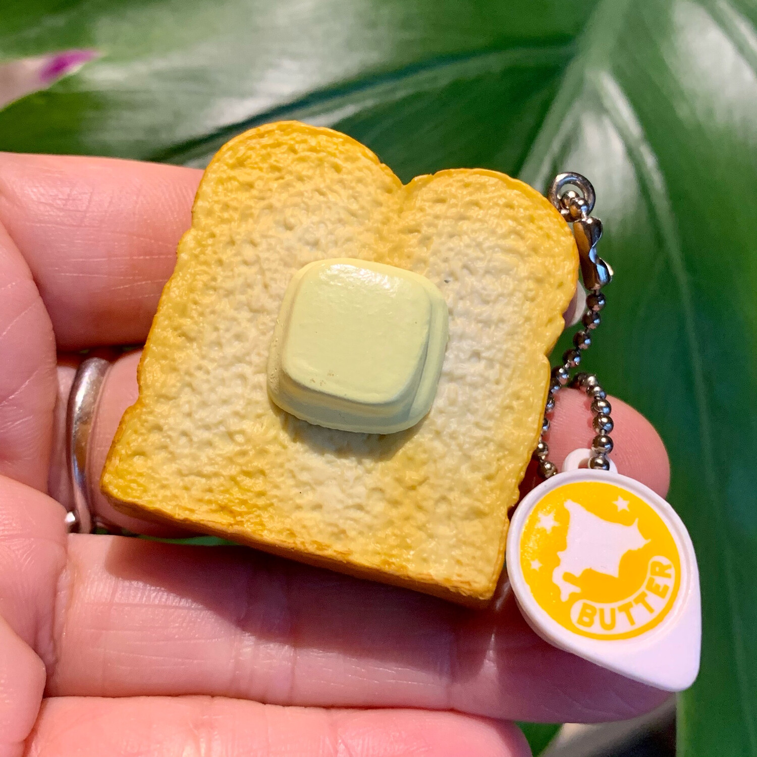 Mini Butter Toast Keychain