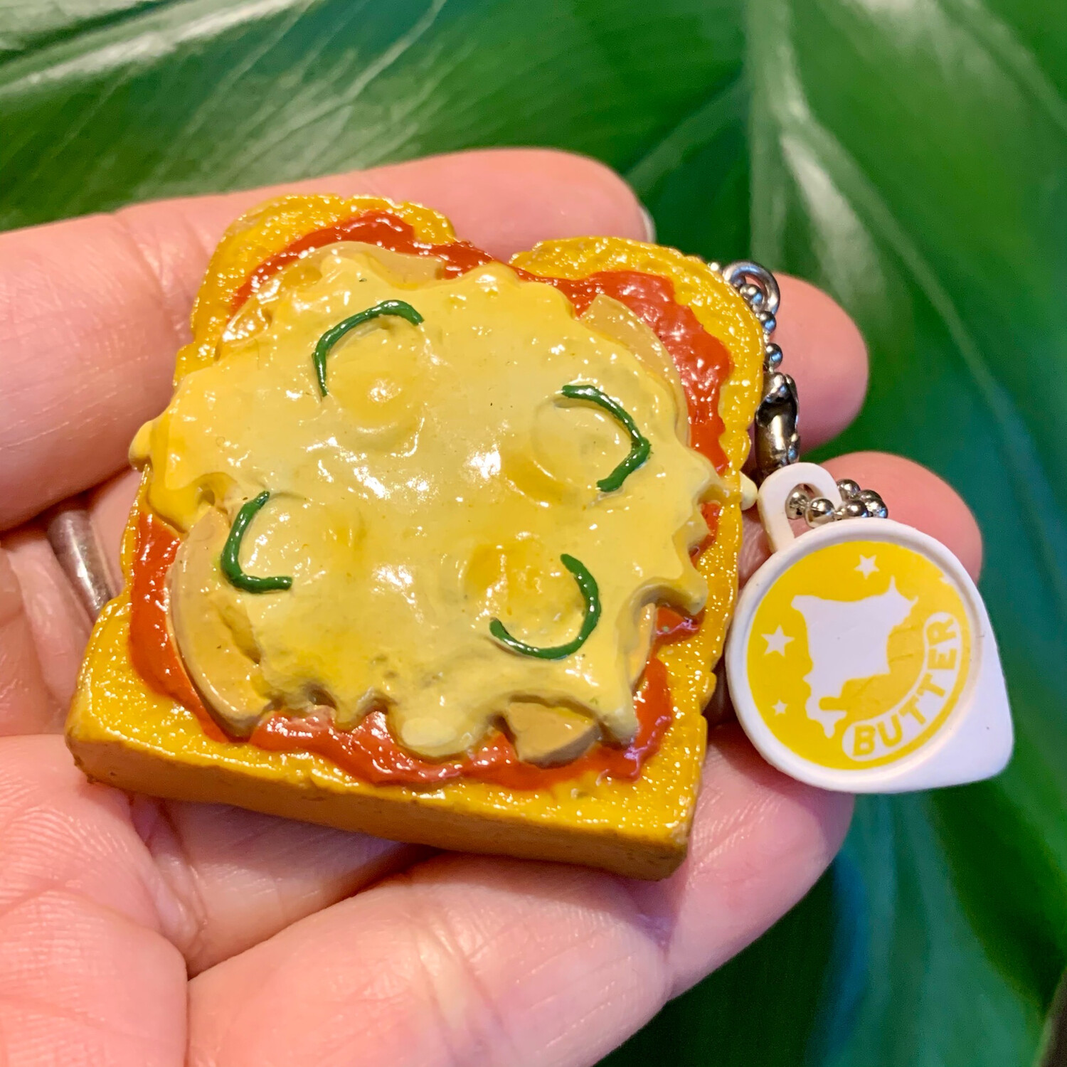 Mini Pizza Toast Keychain