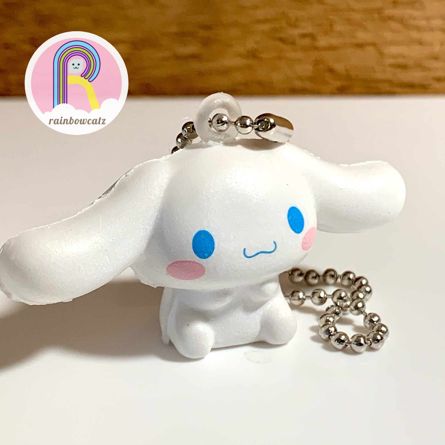 Sanrio Cinnamoroll Fuwa Fuwa Squishy Keychain Gashapon, Style: #1