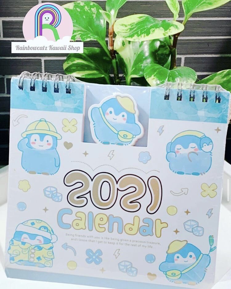 2021 Penguin Desktop Calendar