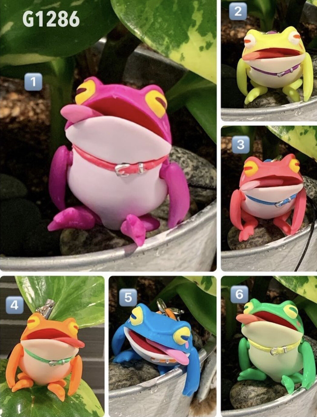 Kitan Club Neon Dangle Frog Mascot Strap