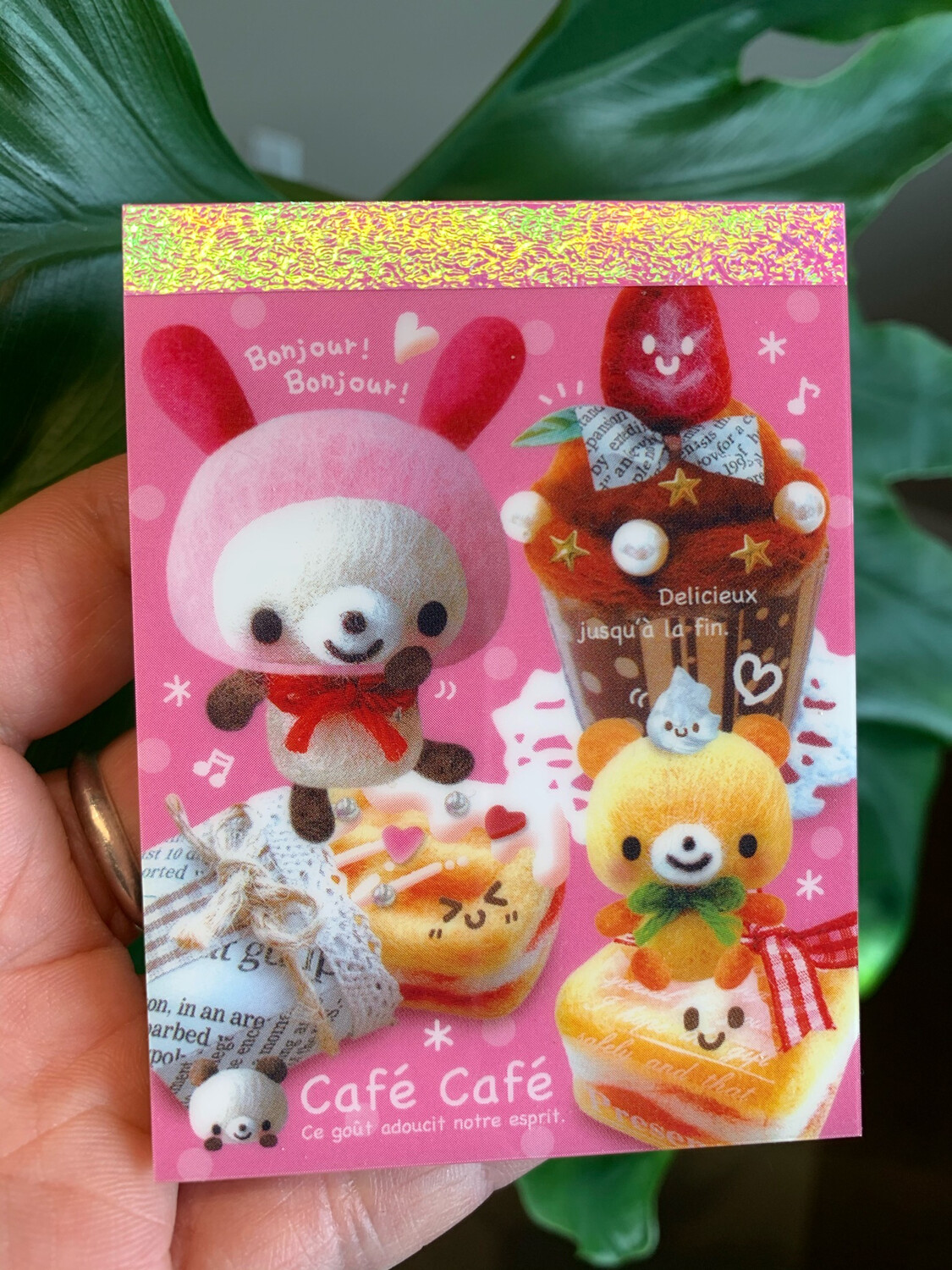 Kamio Cafe Cafe Kuma Bear Mini Memo Pad