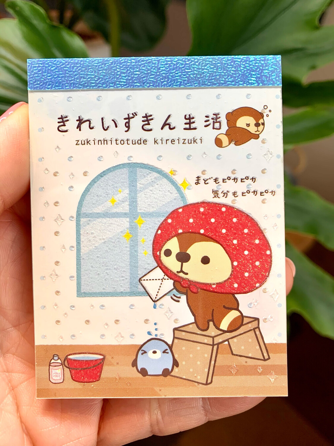 San-X 2009 Kireizukin Seikatu Raccoon Mini Memo Pad