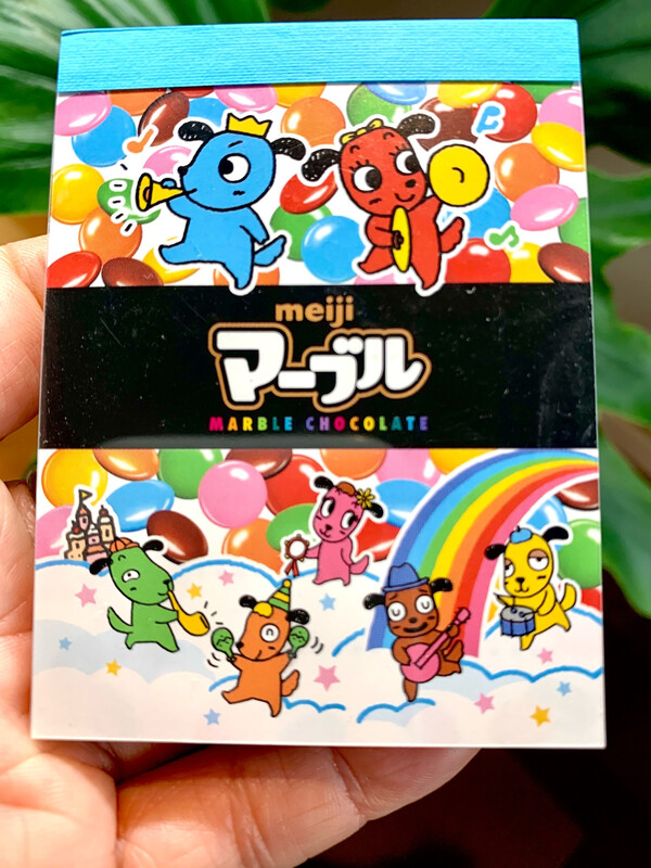 Meiji Sakamoto Marble Chocolate Mini Memo Pad