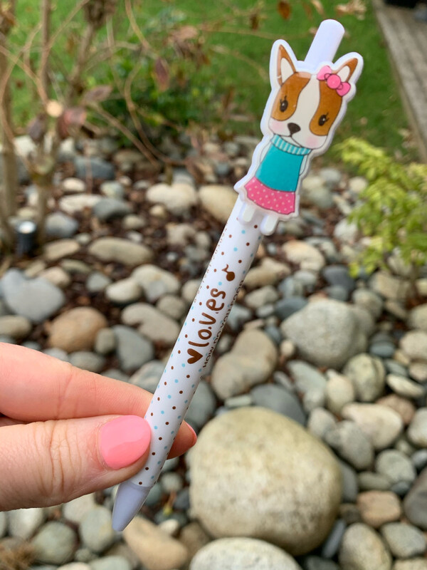 Cute Puppy Loves Pen