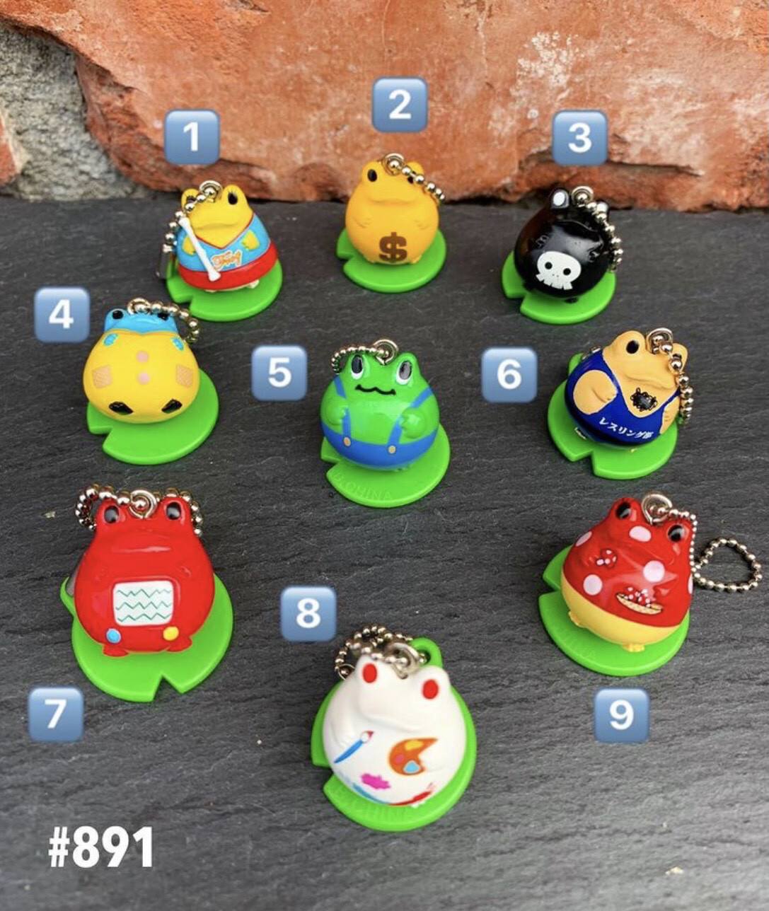Bandai Frog Style Mascot Keychain