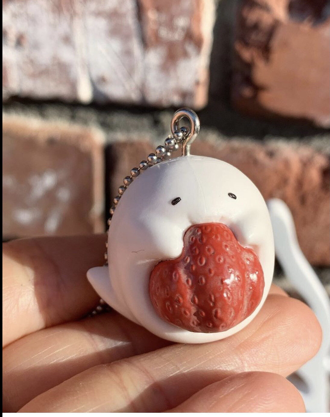 Mochibake Mochi Ghost Gashapon Keychain, Style: #1