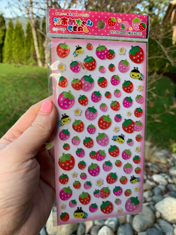 Q-Lia Strawberry Sticker Sheet