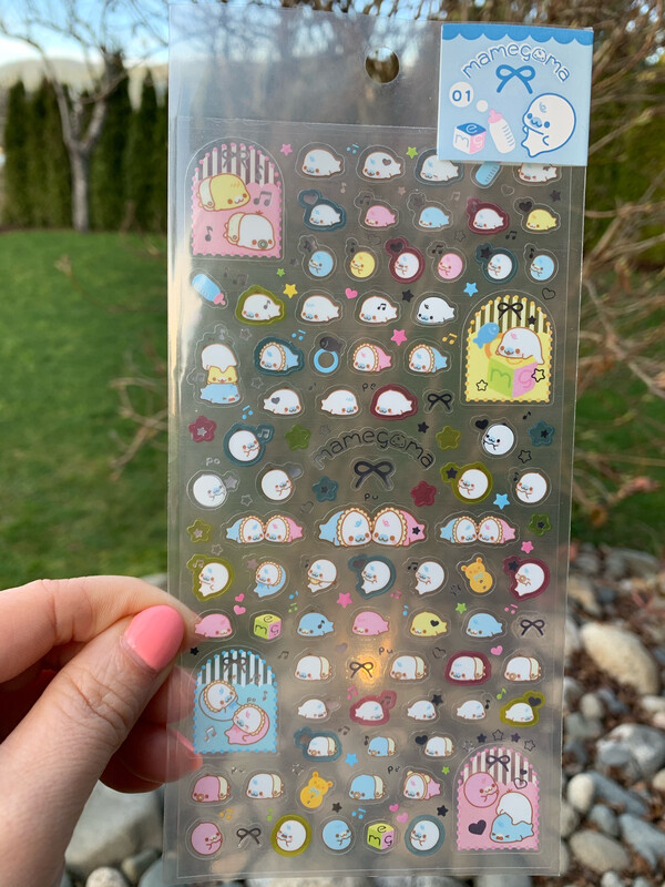 San-X 2008 Baby Mamegoma Sticker Sheet RARE