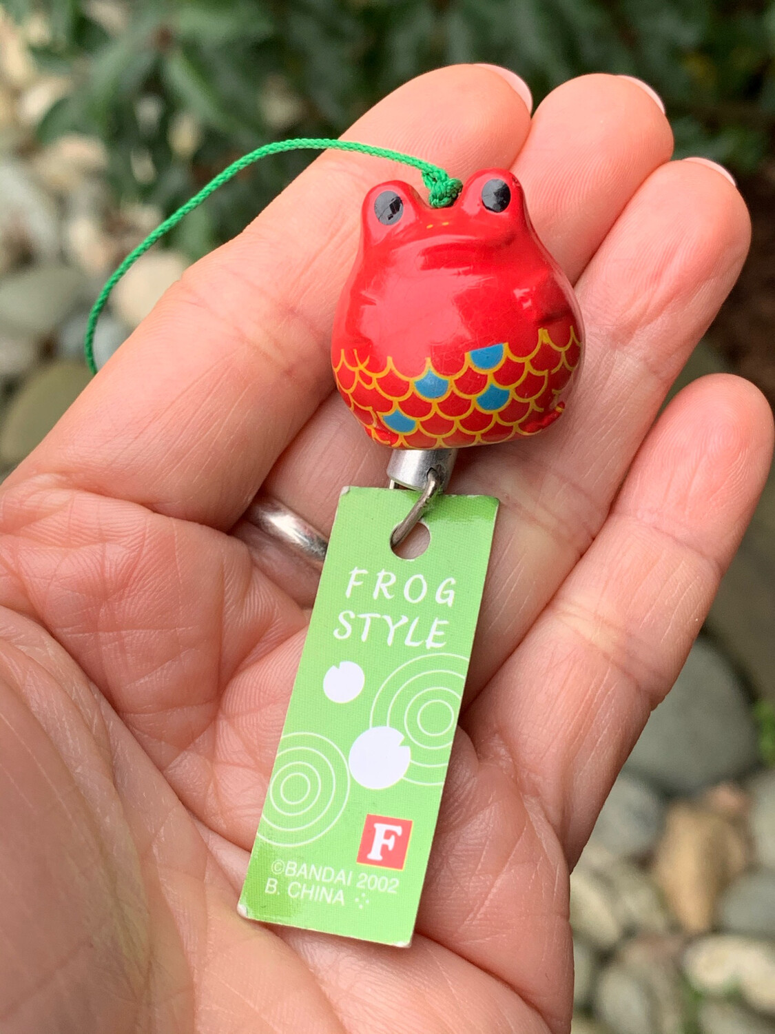 Gold Fish Frog Style Mini Wind Chime Strap