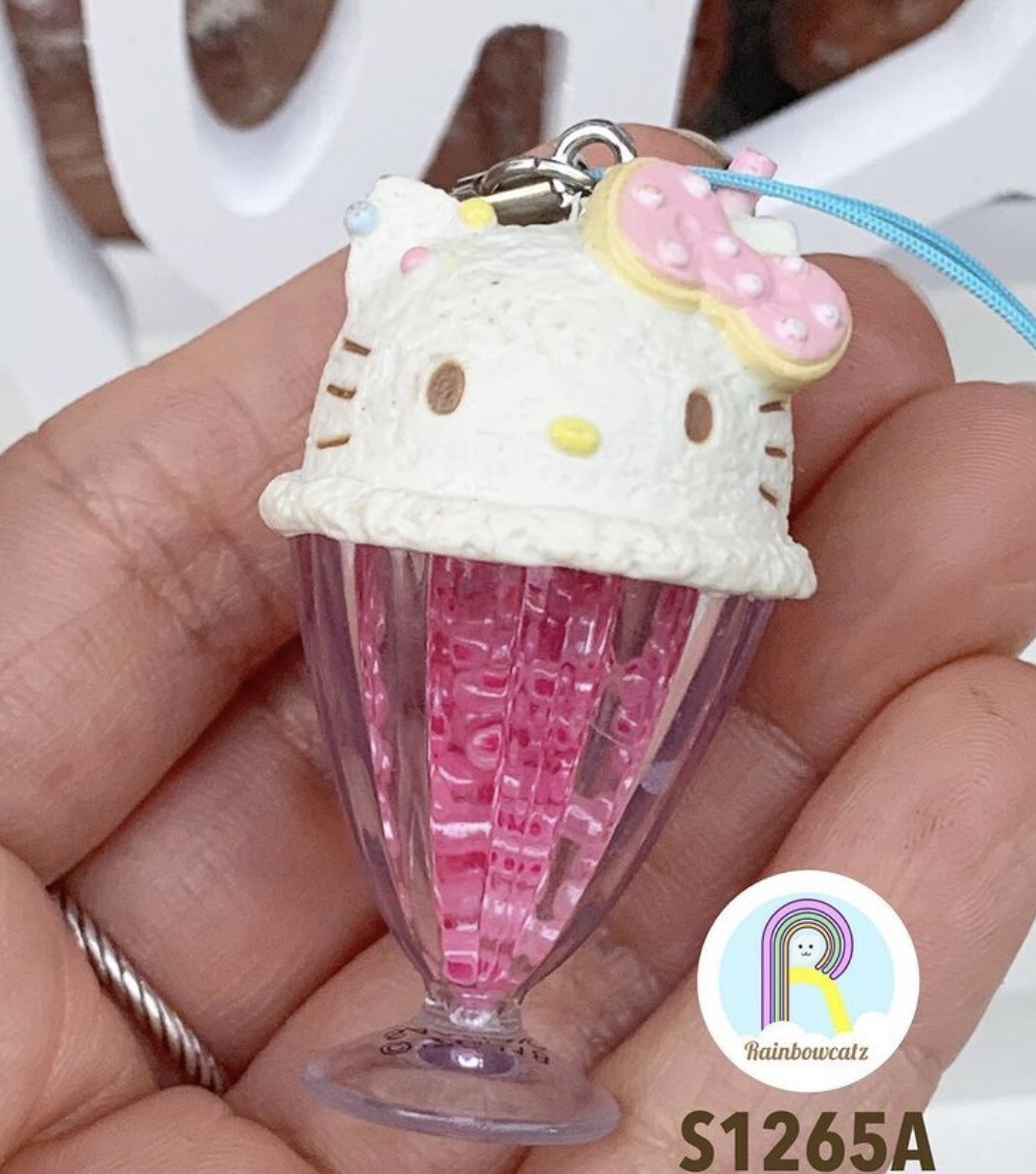 Sanrio Hello Kitty Sundae Cup Shaka Strap
