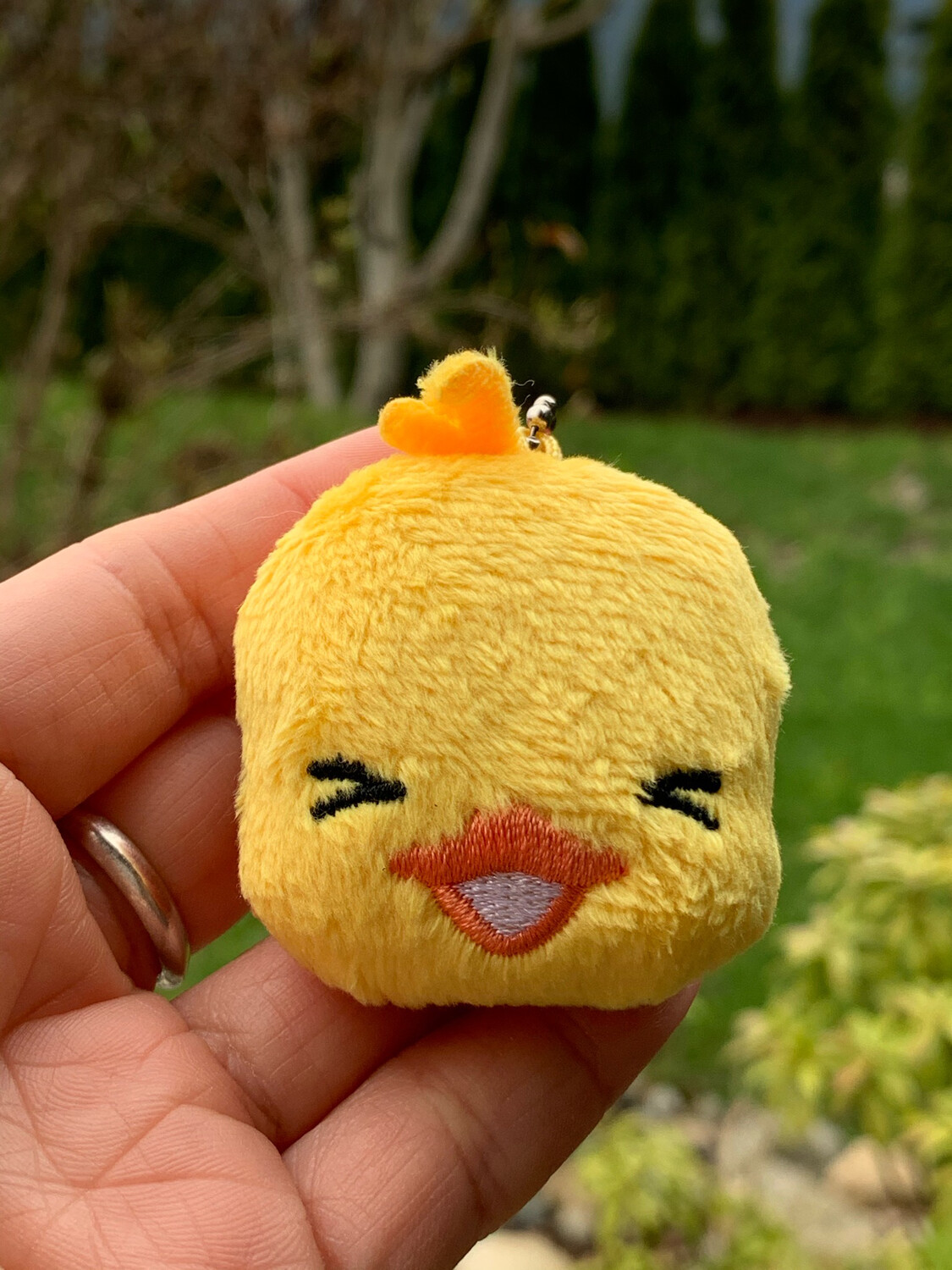 Cup Noodle Chicken Plush Keychain