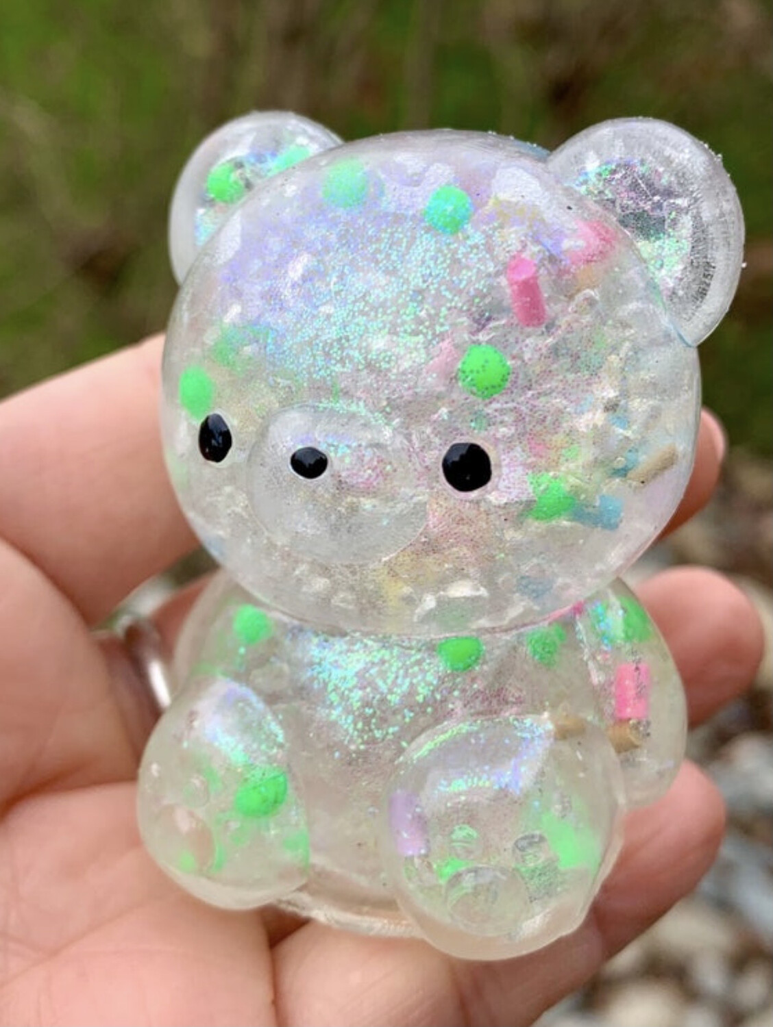 Yell Sugar Bear Jelly Squishy Toy (Series 1) - RARE, Style: #1 Muscat (Green Apple)