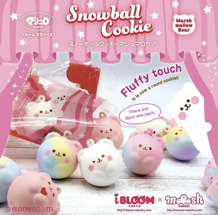 iBloom Marmo Snowball Cookie Squishy
