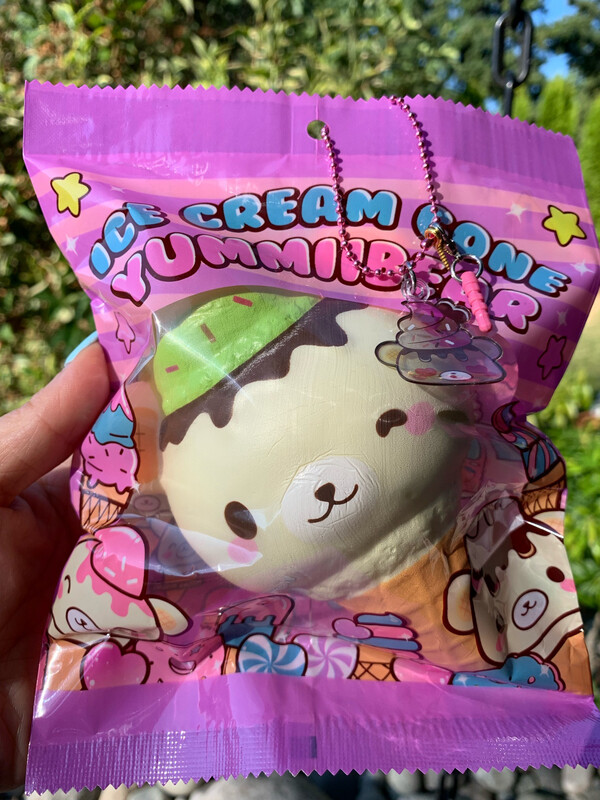 Yummiibear Ice Cream Cone Squishy Toy - Chocolate Mint