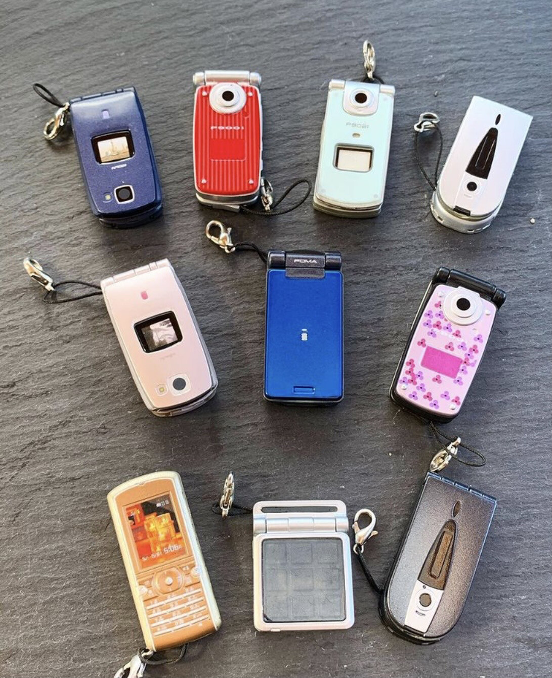 Retro Mini Cell Phone Strap Gashapon