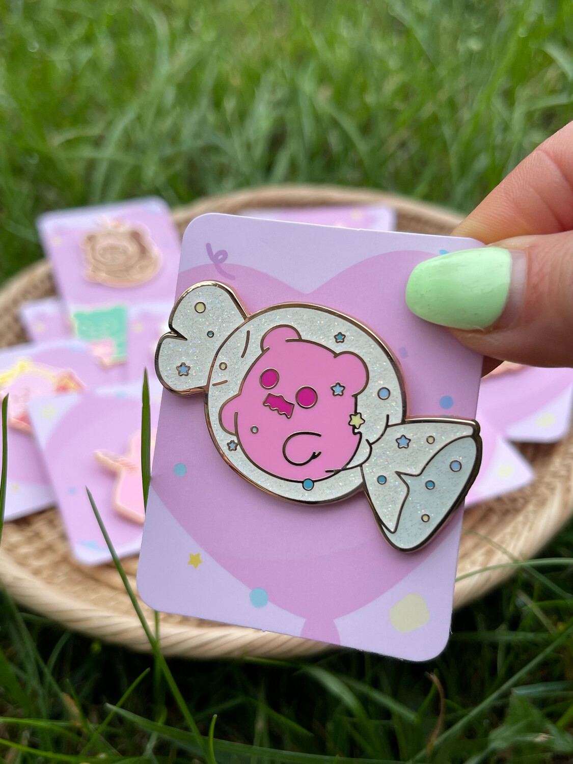 Shinwoo Birthday Ghosties Enamel Pin Blind Box, Style: #1 Candy
