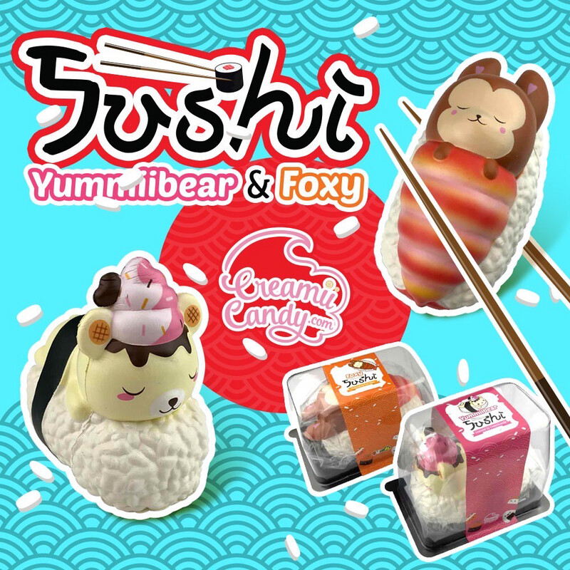 Creamiicandy Yummiibear Jumbo Sushi Squishy 