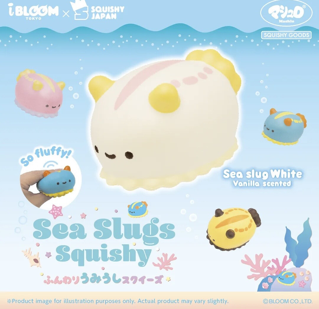 iBloom Sea Slug Squishy Limited Edition (Vanilla Scented)