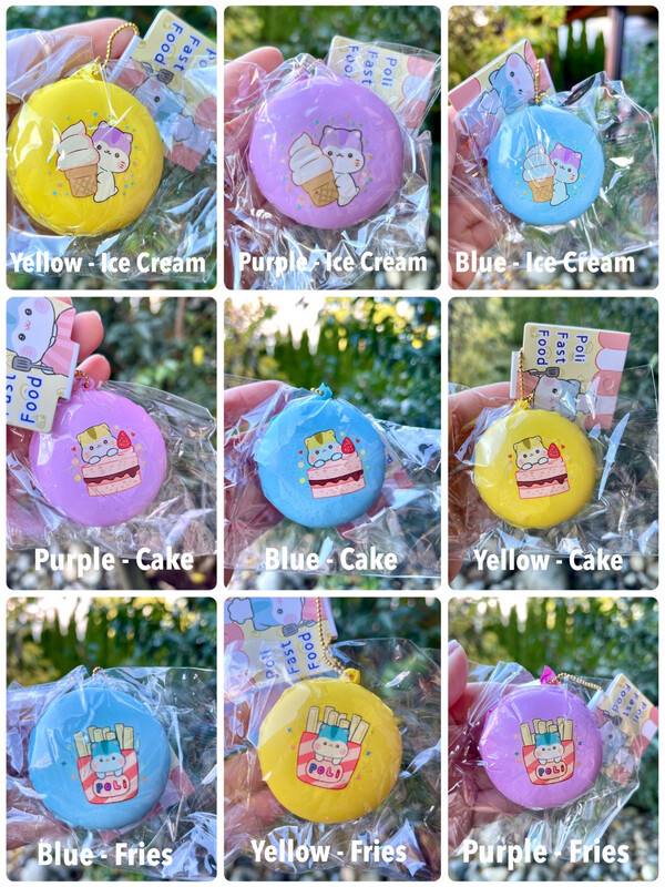 Poli Hamster Snack Macaron Mini Squishy Toy