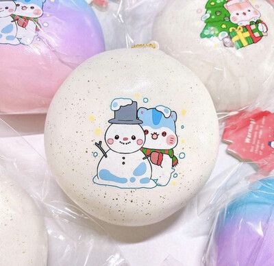 Poli Christmas Bun Squishy - Snowman