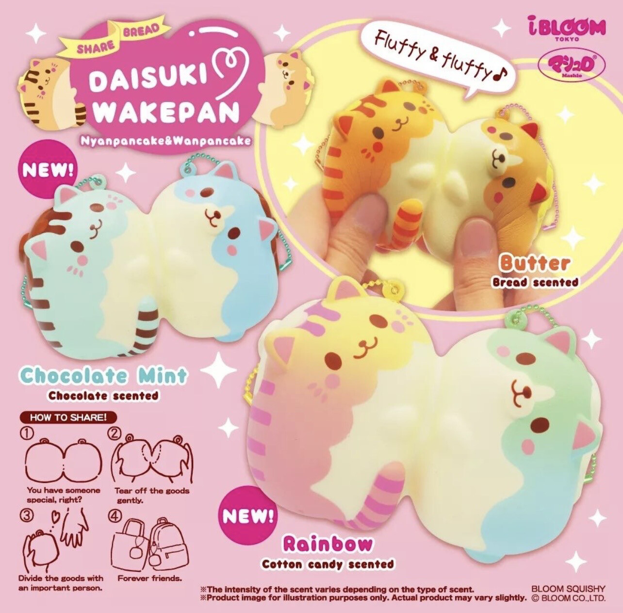 [NEW!] iBloom Daisuki Wakepan Share Bread Squishy