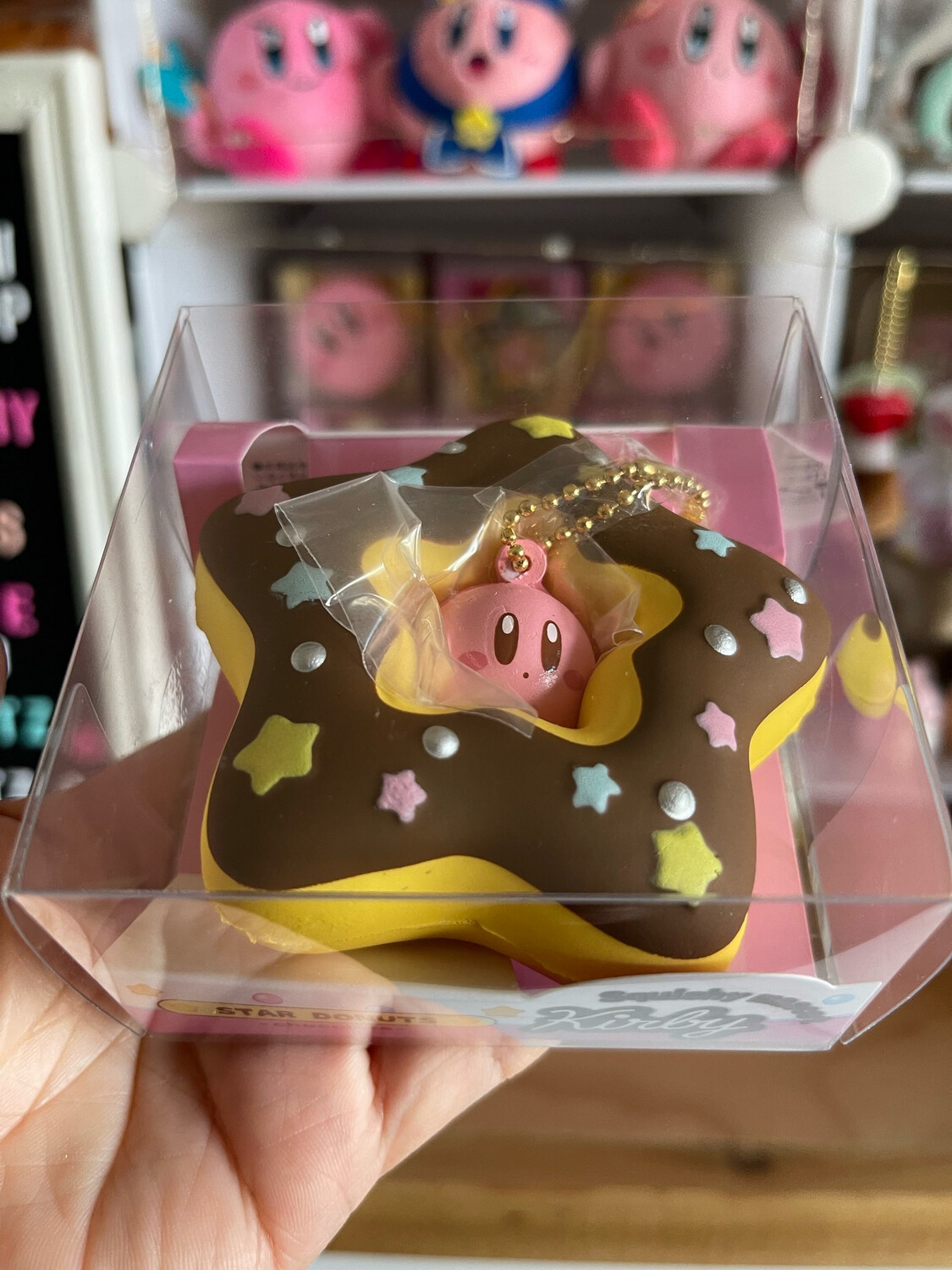 Kirby Star Donut Squishy (Chocolate)