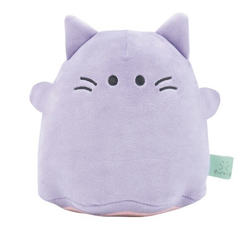 Obakene Purple Kitty Mochi Plush Medium