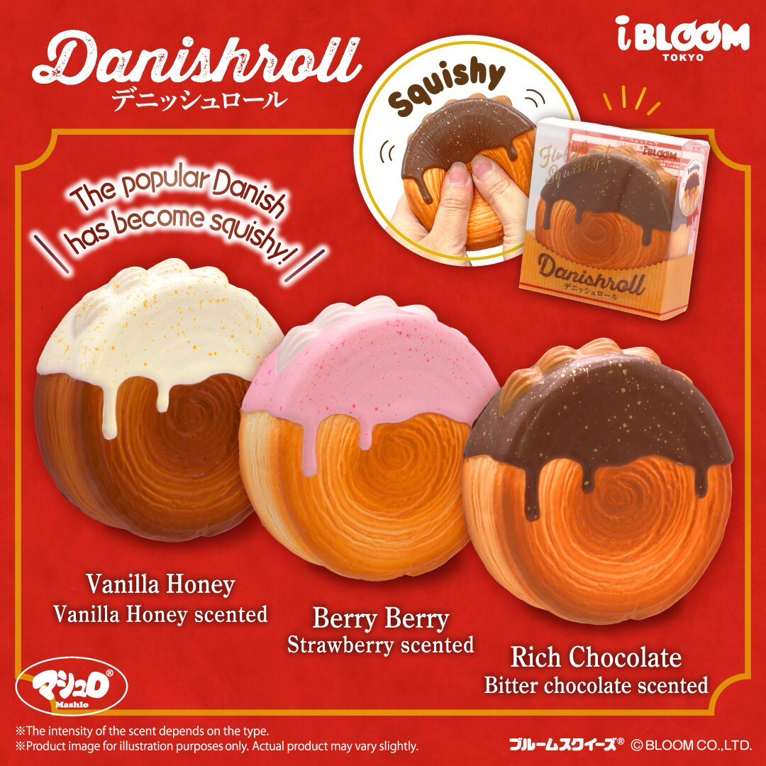 iBloom Danish Roll Squishy Toy