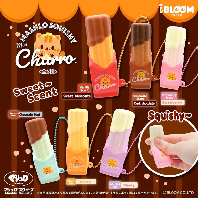 iBloom Mashlo Churro Squishy Mascot Blind Box (Opened)