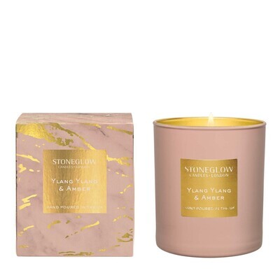 Stoneglow Ylang Ylang & Amber Single Wick Candle Stoneglow Ylang Ylang & Amber Single Wick Candle