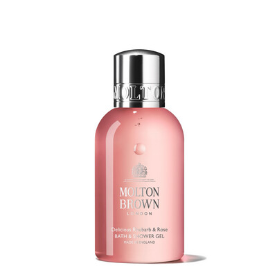 Molton Brown Delicious Rhubarb &amp; Rose Bath &amp; Shower Gel Travel Size 100ml