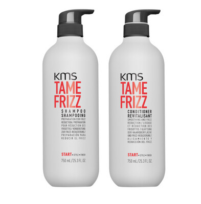KMS Tame Frizz Bundle Supersize Shampoo 750ml &amp; Conditioner 750ml