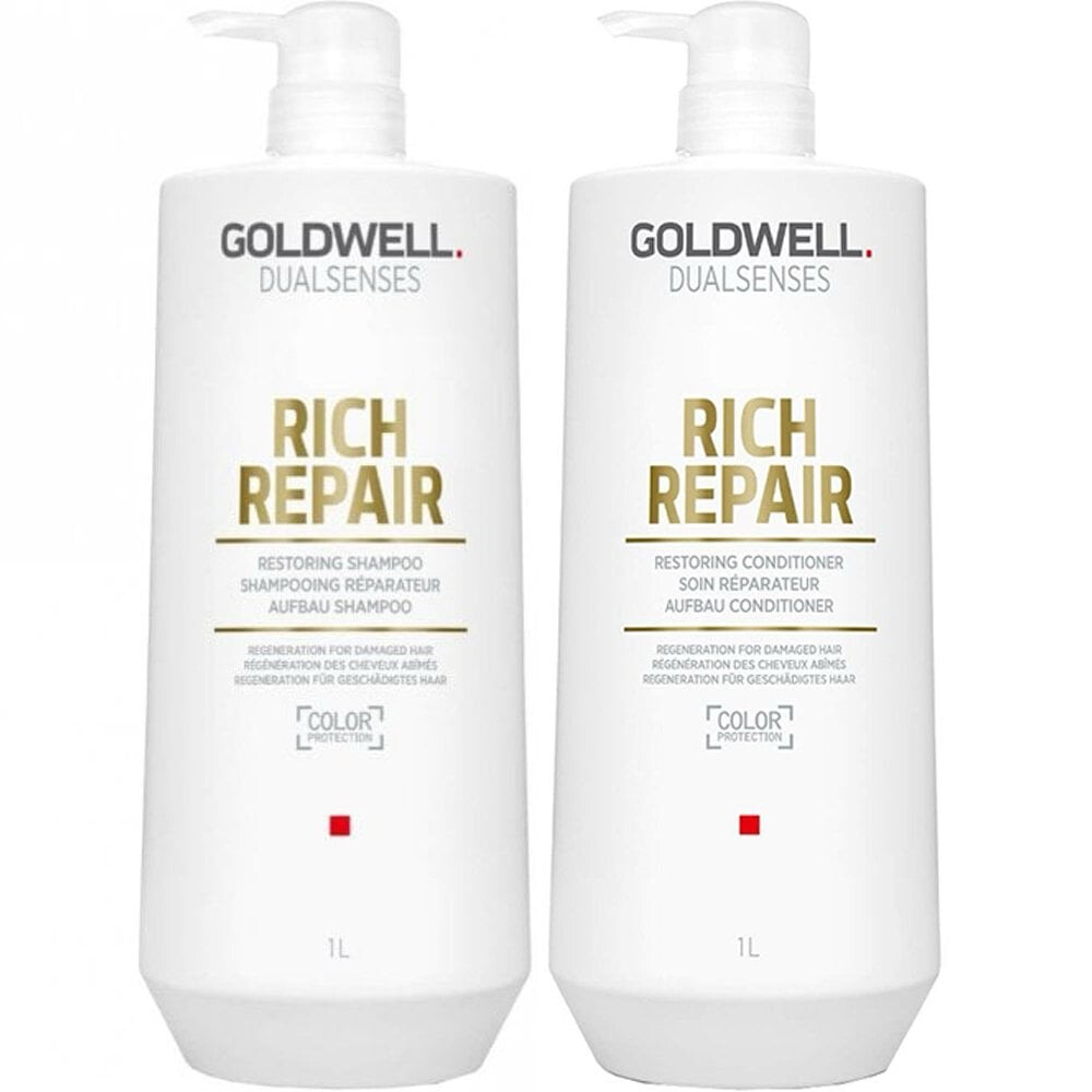 GOLDWELL DUALSENSES Rich Repair Supersize Bundle Shampoo 1000ml &amp; Conditioner 1000ml