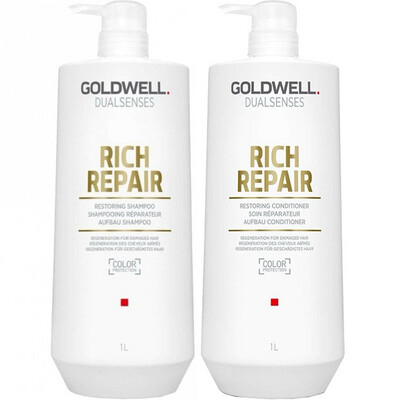 GOLDWELL DUALSENSES Rich Repair Supersize Bundle Shampoo 1000ml &amp; Conditioner 1000ml