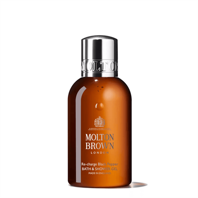 Molton Brown Re-Charge Black Pepper Bath &amp; Shower Gel Travel Size 100ml