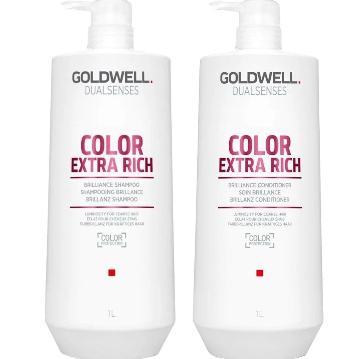 GOLDWELL DUALSENSES Color Extra Rich Supersize Bundle Shampoo 1000ml &amp; Conditioner 1000ml