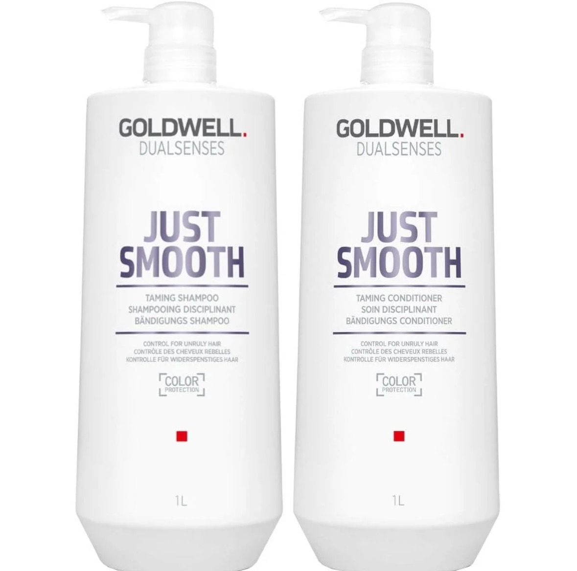 GOLDWELL DUALSENSES Just Smooth Supersize Bundle Shampoo 1000ml &amp; Conditioner 1000ml